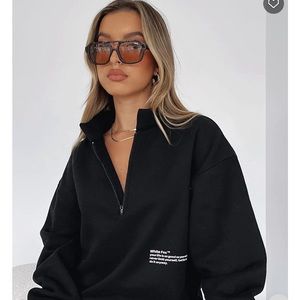 Zip sweater from white fox boutique size s/m